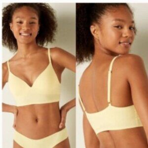 Pink Victorias Secret Bralette Smooth Wireless Push Up XL